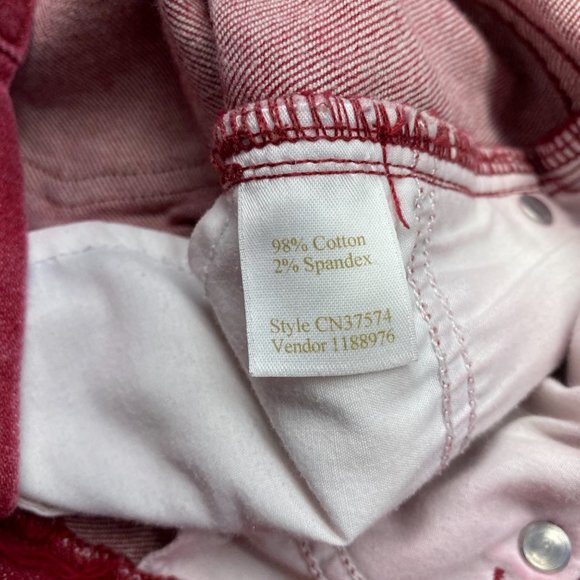 CASLON Red Stretch Denim Jeans 4L - Picture 8 of 13